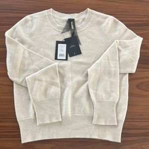 NWT Naadam Cashmere Crew Pullover Sweater, Small, Peyote color